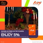 Enjoy 5% off on floral bunches and arrangements at Poru Flore, located at One Galle Face Mall, when you pay with your FriMi Debit Card