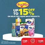 Up to 15% off on selected Liquid Milk products at Cargills Food City