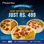 Enjoy Fusion Rice at Rs. 499 at Domino's Pizza 