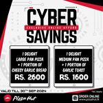 CYBER SAVINGS from Pizza Hut