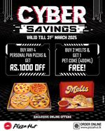 CYBER SAVINGS from Pizza Hut