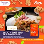 Enjoy 20% off on bills over Rs.10,000 at Noodles Cinnamon Grand Colombo with your FriMi Debit Mastercard