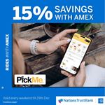 Enjoy 15% savings on PickMe Rides with Nations Trust Bank American Express