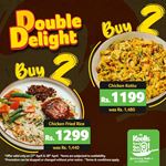 Enjoy a delicious feast for two with our Double delight at Keells