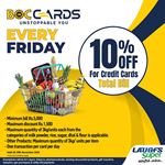 10% on Total Bill at LAUGFS Supermarket for BOC Credit Card