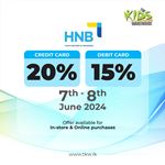 Get up to 20% Off at The Kids Warehouse for HNB Cards