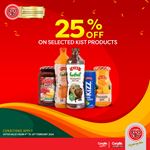 25% Off on selected kist Products at Cargills Food City