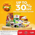 Enjoy up to 30% off on selected products this Thai Pongal Season at Cargills Food City