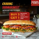 Buy 3 Subs, Get 1 Absolutely FREE at Burgers Vs Subs