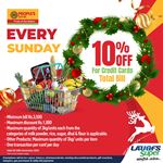 10% off on total bill for People's Bank Credit Cards at LAUGFS Supermarket 