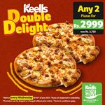 Grab any 2 Pizzas for just Rs. 2999 at Keells