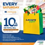 10% off on Total Bill for Union Bank Credit Cards at LAUGFS Supermarket