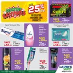Up to 25% Off on selected Personal Care Products at LAUGFS Supermarket