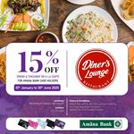 Enjoy Exclusive Offers this season with your Amana Bank Card at Diner’s Lounge Restaurant