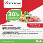 30% off on Fresh Vegetables, Fruits, Seafood & Fresh Meat at Keells for DFCC Bank Credit Cards