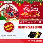 Enjoy 3, 6, and 12-month installment plans on all healthcare-related payments with Pan Asia Bank Credit Card