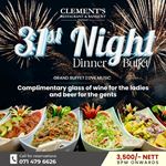 Let's celebrate the end of 2023 in style at Clement's, Wattala