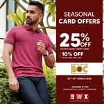 Get up to 25% OFF on BOC cards at ShirtWorks
