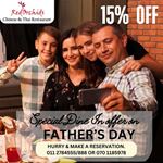 Special dine in offer on father's day at Red Orchids