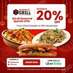 Diwali Special at Marine Grill – 20% Off on Select Dishes on Uber Eats