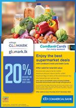 Enjoy the best supermarket deals at Softlogic Glomark with ComBank Credit and Debit Cards