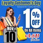 10% Discount on Total Bill Value Exclusive for ASB Fashion Loyalty Card Holders