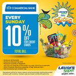 10% Off on Total Bill for Combank Credit Cards at LAUGFS Supermarket