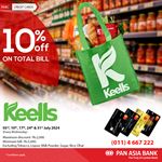 Get 10% off on your total bill at Keells with Pan Asia Bank Credit Cards