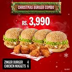 Christmas Burger Combo at KFC Sri Lanka