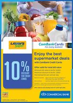 Enjoy the best supermarket deals at Laugfs Super with ComBank Credit Cards 