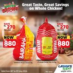 Great savings on whole chicken at LAUGFS Supermarket