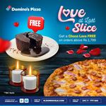 Get a free Choco Lava Cake at Domino's Pizza 