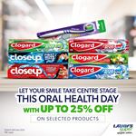 Get up to 25% off on selected oral hygiene products at LAUGFS Supermarket