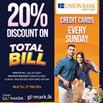 Enjoy 20% DISCOUNT on TOTAL BILL with Union Bank Credit Cards at Softlogic GLOMARK