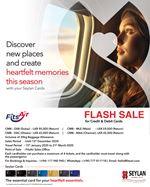 Exclusive flash offer on FitsAir with for Seylan Credit and Debit Card