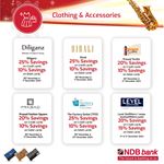 Enjoy exclusive savings on clothing and accessories with NDB Credit Cards