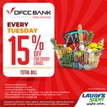 15% off for DFCC Bank Credit Cards at LAUGFS Supermarket