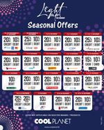 Seasonal offers at Cool Planet