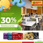 Up to 30% discounts this Avurudu season on your People’s Bank Credit Card at selected restaurants island wide!