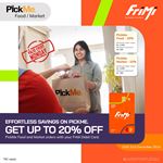 Get up to 20% off your PickMe Food and Market order when you pay with your FriMi Debit Card