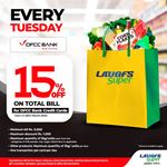 15% Off on Total Bill for DFCC Bank Credit Cards at LAUGFS Supermarket