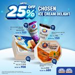 Up to 25% off on chosen Ice Cream delight at Arpico Super Centre