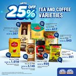 Up to 25% Off on tea and coffee varieties at Arpico Super Centre