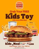 Grab your free Kids Toy at Burger King