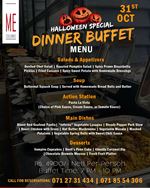 Halloween Special Dinner buffet at ME Colombo