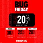 Bug Friday deals at Fashion Bug