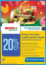 Get 25% Discount with Commercial Bank Credit Card at SPAR 