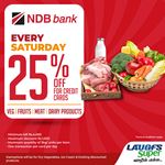 25% off for NDB Bank Credit Cards at LAUGFS Supermarket