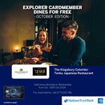 Explorer Cardmember dines for free at Tenku- The Kingsbury Colombo with your Nations Trust Bank American Express Card