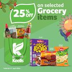 Get up to 25% off on selected Grocery items at Keells